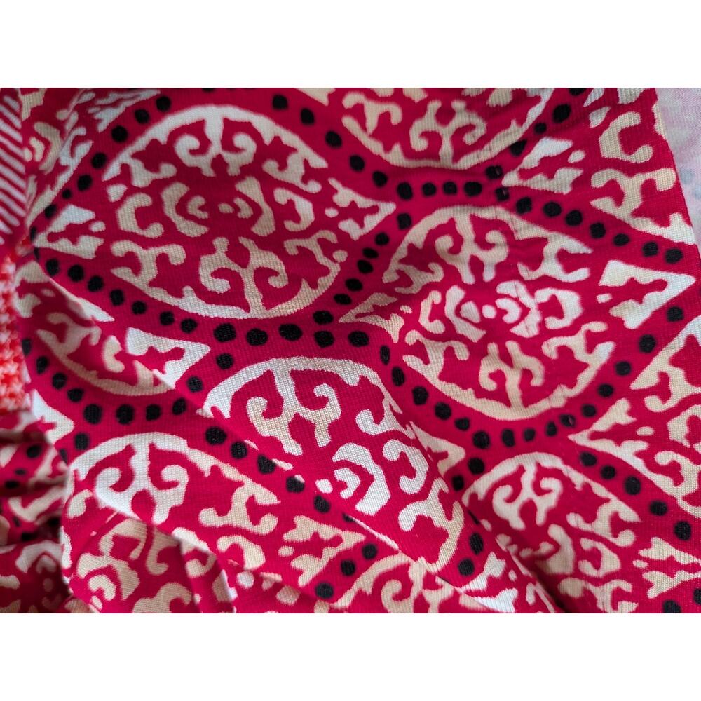 Chico's Travelers Red Bandana Paisley Maxi Skirt Size 3 Wrinkle Resistant XL - Picture 12 of 12